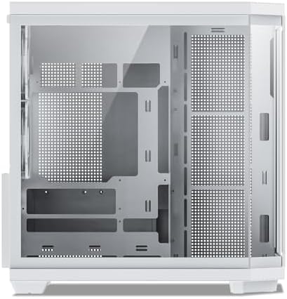 Vetroo CT3 ATX Mid Tower Gaming Computer PC Case  Dual Chamber Panoramic Tempered Glass  Supports 360mm Radiator & 11 Fans  Up to 410mm GPU  Type C Ready  High Airflow for 50 Series GPUs  White 