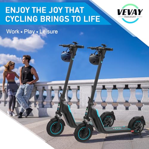Patinete eléctrico Vevay, batería extraíble, potente motor de 750 W, velocidad máxima de 35 km/h y autonomía de 35 km, neumáticos sólidos de 25 cm, patinete eléctrico plegable para adultos con suspensión dual y aplicación.