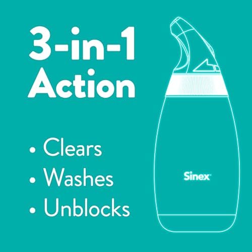 Vicks Sinex Saline Nasal Rinse Refill Packets  Flush Out Mucus & Allergens  Fast & Effective Relief for Everyday Congestion from Sinus & Allergy  60 Refill Packets