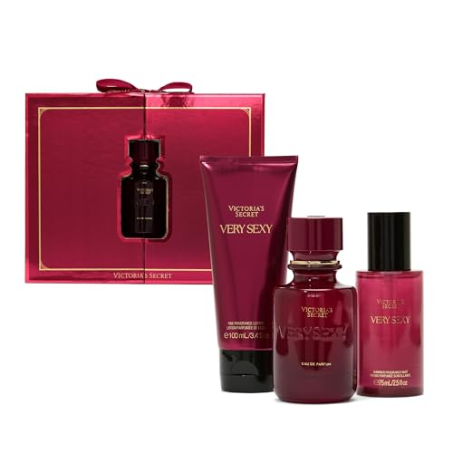 Victorias Secret Bombshell 3 Piece Luxe Fragrance Gift Set  1 7 oz  Eau de Parfum  Travel Lotion & Shimmer Mist