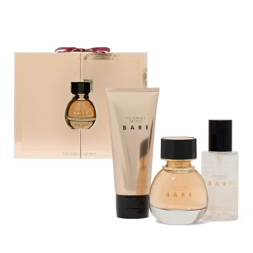 Victorias Secret Bombshell 3 Piece Luxe Fragrance Gift Set  1 7 oz  Eau de Parfum  Travel Lotion & Shimmer Mist