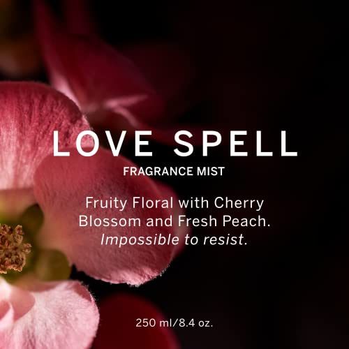 Victorias Secret Love Spell Mist  Body Spray for Women  Notes of Cherry Blossom and Fresh Peach Fragrance  8 4 oz