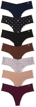 Talla XS, Victoria's Secret - Tanga invisible para mujer, bragas para mujer, paquete múltiple (XS-XXL)