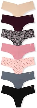 Talla XS, Victoria's Secret - Tanga invisible para mujer, bragas para mujer, paquete múltiple (XS-XXL)