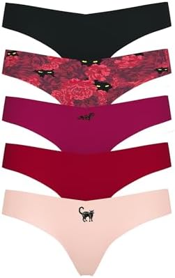 Talla XS, Victoria's Secret - Tanga invisible para mujer, bragas para mujer, paquete múltiple (XS-XXL)
