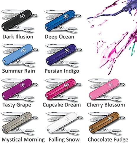 Victorinox Classic SD Swiss Army Knife  Compact 7 Function Swiss Made Pocket Knife with Small Blade  Screwdriver and Key Ring   Camo