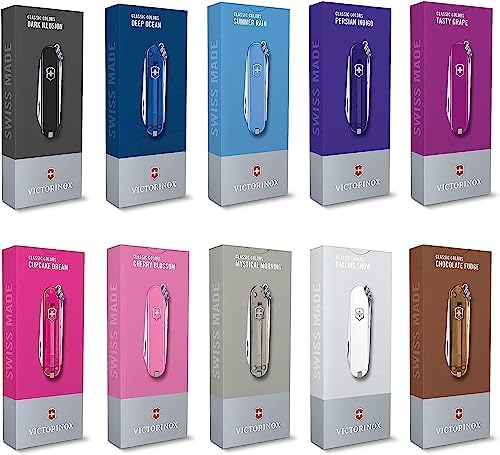 Victorinox Classic SD Swiss Army Knife  Compact 7 Function Swiss Made Pocket Knife with Small Blade  Screwdriver and Key Ring   Camo