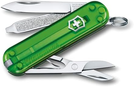 Victorinox Classic SD Swiss Army Knife  Compact 7 Function Swiss Made Pocket Knife with Small Blade  Screwdriver and Key Ring   Camo