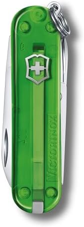 Victorinox Classic SD Swiss Army Knife  Compact 7 Function Swiss Made Pocket Knife with Small Blade  Screwdriver and Key Ring   Camo