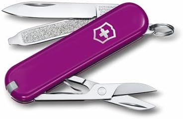 Victorinox Classic SD Swiss Army Knife  Compact 7 Function Swiss Made Pocket Knife with Small Blade  Screwdriver and Key Ring   Camo