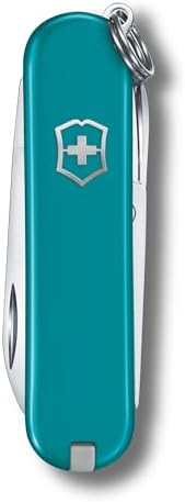 Victorinox Classic SD Swiss Army Knife  Compact 7 Function Swiss Made Pocket Knife with Small Blade  Screwdriver and Key Ring   Camo