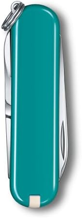 Victorinox Classic SD Swiss Army Knife  Compact 7 Function Swiss Made Pocket Knife with Small Blade  Screwdriver and Key Ring   Camo