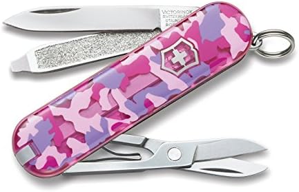 Victorinox Classic SD Swiss Army Knife  Compact 7 Function Swiss Made Pocket Knife with Small Blade  Screwdriver and Key Ring   Camo
