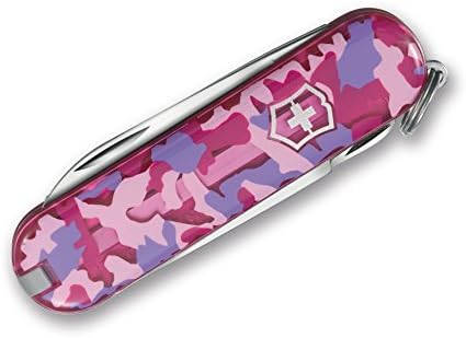 Victorinox Classic SD Swiss Army Knife  Compact 7 Function Swiss Made Pocket Knife with Small Blade  Screwdriver and Key Ring   Camo