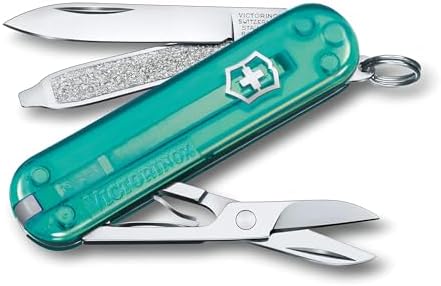 Victorinox Classic SD Swiss Army Knife  Compact 7 Function Swiss Made Pocket Knife with Small Blade  Screwdriver and Key Ring   Camo