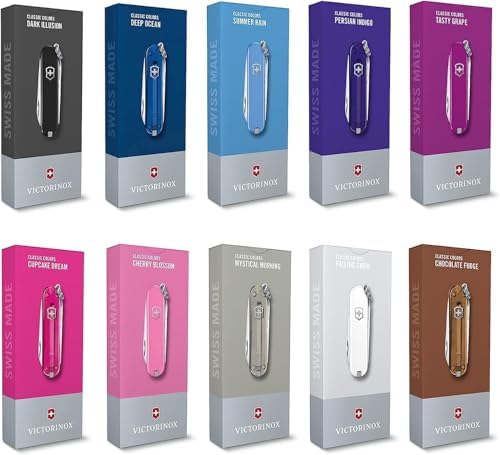 Victorinox Classic SD Swiss Army Knife  Compact 7 Function Swiss Made Pocket Knife with Small Blade  Screwdriver and Key Ring   Camo