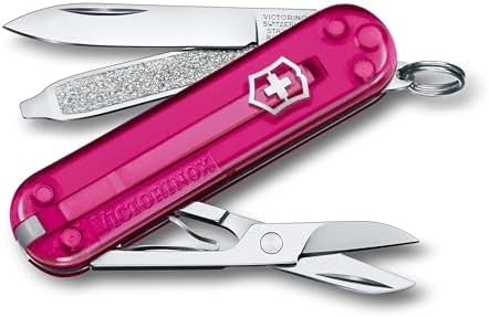 Victorinox Classic SD Swiss Army Knife  Compact 7 Function Swiss Made Pocket Knife with Small Blade  Screwdriver and Key Ring   Camo