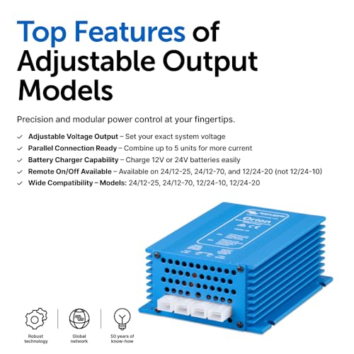 Victron Energy Orion 12/24 Volt 10 amp DC DC Converter Non Isolated  High Power