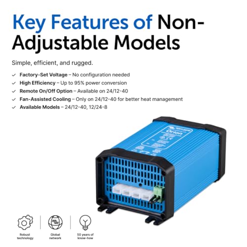 Victron Energy Orion 12/24 Volt 10 amp DC DC Converter Non Isolated  High Power