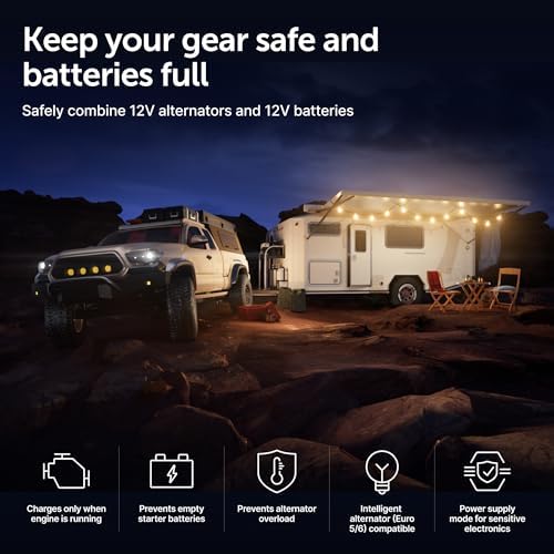 Victron Energy Orion XS Smart DC to DC Charger  Bluetooth    Fully Configurable   Battery Charger for Dual Battery Systems   IP65 Dust & Waterproof   12/12 Volt 50 amp 700 Watt