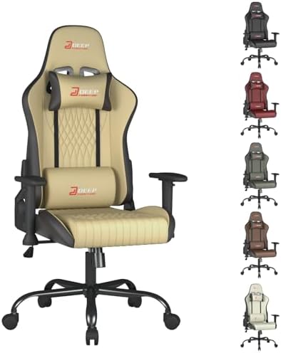 Video Game Chair with Footrest Ergonomic Comfortable Gaming Office Chair Height Adjustable with a 360  Swivel Base and Headrest 1002 Black 
