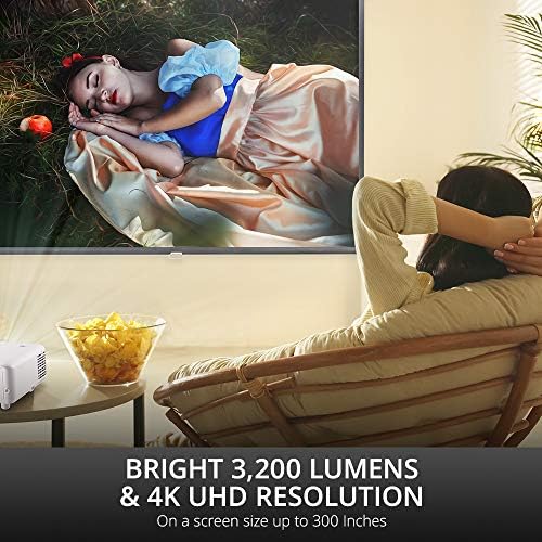 ViewSonic PX701 4K UHD 4K Projector with 3200 Lumens  240Hz  4 2ms  HDR  Auto Keystone  Dual HDMI for Home Theater