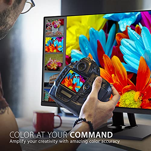 ViewSonic VP2756 2K 27 Inch IPS 1440p Ergonomic Monitor with Ultra Thin Bezels  Color Accuracy  Pantone Validated  60W USB C