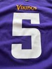 Vikings Minnesota NFL Football Nike On Field Purple Jersey #5 Bridgewater Size S