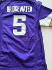 Vikings Minnesota NFL Football Nike On Field Purple Jersey #5 Bridgewater Size S