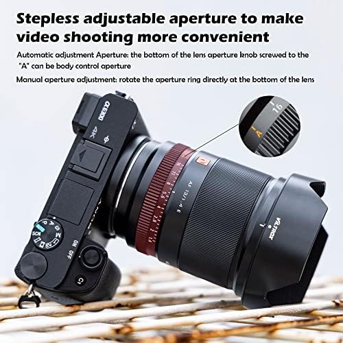 Viltrox AF 13mm F1 4 APS C Lens for Sony E Mount  Ultra Wide Angle Prime Lens for Sony E Mount Cameras a9 a7RIV a7IV a7RIII a7SIII a7II a7C ZV E10II ZV E10 a6700 a6600 a6500 a6400 a6300 a6100 a5100