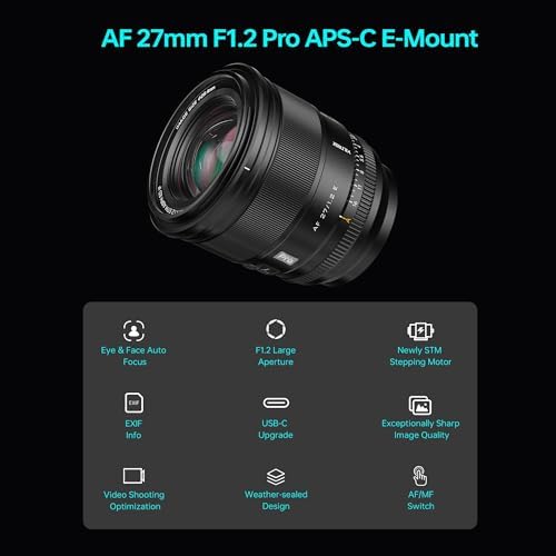 Viltrox AF 13mm F1 4 APS C Lens for Sony E Mount  Ultra Wide Angle Prime Lens for Sony E Mount Cameras a9 a7RIV a7IV a7RIII a7SIII a7II a7C ZV E10II ZV E10 a6700 a6600 a6500 a6400 a6300 a6100 a5100