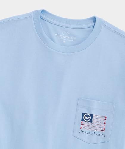 Talla L - Vineyard Vines Mens Americana Golf Flag Short Sleeve Pocket Tee