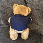 Vintage 1997 Ralph Lauren Teddy Polo Bear Blue Knit Sweater Blue Tan Red