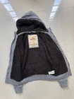 Vintage Hollister Sweatshirt Adult Medium Gray Hoodie Strands Point Sherpa Lined