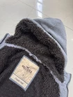 Vintage Hollister Sweatshirt Adult Medium Gray Hoodie Strands Point Sherpa Lined