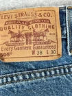 Vintage Levi s 505 Jeans USA Made 38x30 Regular Fit Straight Leg Denim