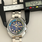 Vintage Orient Crystal 3 Star 21J Automatic Blue Dial Day/Date Japan Men s Watch