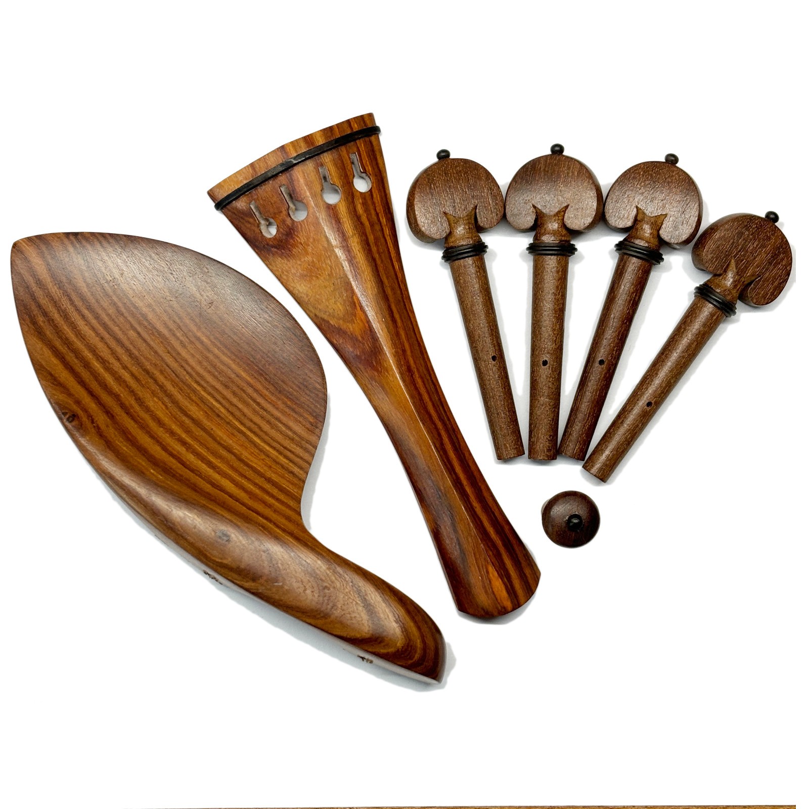 Viola Rose Wood Fitting Tailpiece Chinrest Pegs Endpin Screw Hill Shape Cordiera