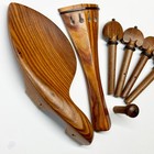 Viola Rose Wood Fitting Tailpiece Chinrest Pegs Endpin Screw Hill Shape Cordiera