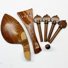 Viola Rose Wood Fitting Tailpiece Chinrest Pegs Endpin Screw Hill Shape Cordiera