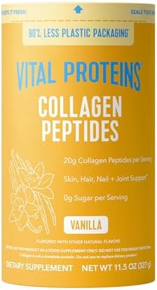 Vital Proteins Collagen Peptides Powder   Grass Fed Collagen Peptides for Hair  Nail  Skin  Bone & Joint Health  Unflavored  27 Servings