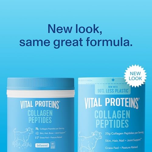 Vital Proteins Collagen Peptides Powder   Grass Fed Collagen Peptides for Hair  Nail  Skin  Bone & Joint Health  Unflavored  27 Servings