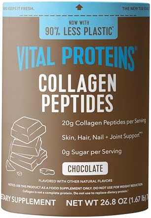Vital Proteins Collagen Peptides Powder   Grass Fed Collagen Peptides for Hair  Nail  Skin  Bone & Joint Health  Unflavored  27 Servings