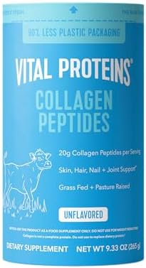 Vital Proteins Collagen Peptides Powder   Grass Fed Collagen Peptides for Hair  Nail  Skin  Bone & Joint Health  Unflavored  27 Servings