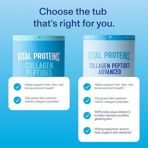 Vital Proteins Collagen Peptides Powder   Grass Fed Collagen Peptides for Hair  Nail  Skin  Bone & Joint Health  Unflavored  27 Servings