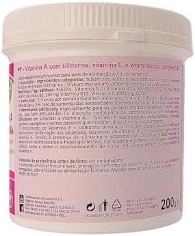 Vitamin A with Silymarin for Birds 200g   Eye Health Support Supplement with Vitamin C and B for White Canaries  Lutino  Albino  Satin Birds  Finches and Pigeons