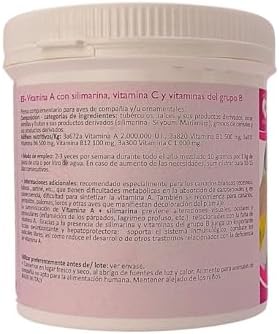 Vitamin A with Silymarin for Birds 200g   Eye Health Support Supplement with Vitamin C and B for White Canaries  Lutino  Albino  Satin Birds  Finches and Pigeons