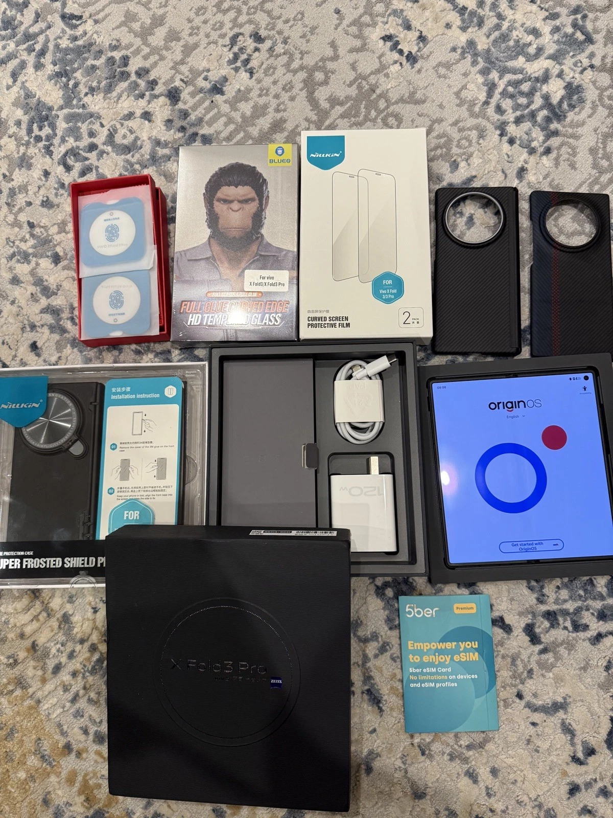 Vivo X Fold 3 Pro 512GB Unlocked Smartphone Black plus free accessories  200