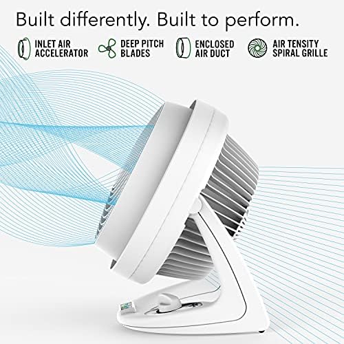 Vornado 610DC Energy Smart Air Circulator Fan with Variable Speed Control  DC Motor  Adjustable Head  Quiet Fan for Bedroom  Office  Home