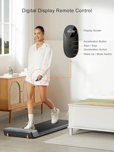 WALKINGPAD Foldable Walking Pad Treadmill for Home Office  Under Desk Treadmill with Adaptive Speed Control  Compact Design for Small Spaces  No Assembly Needed